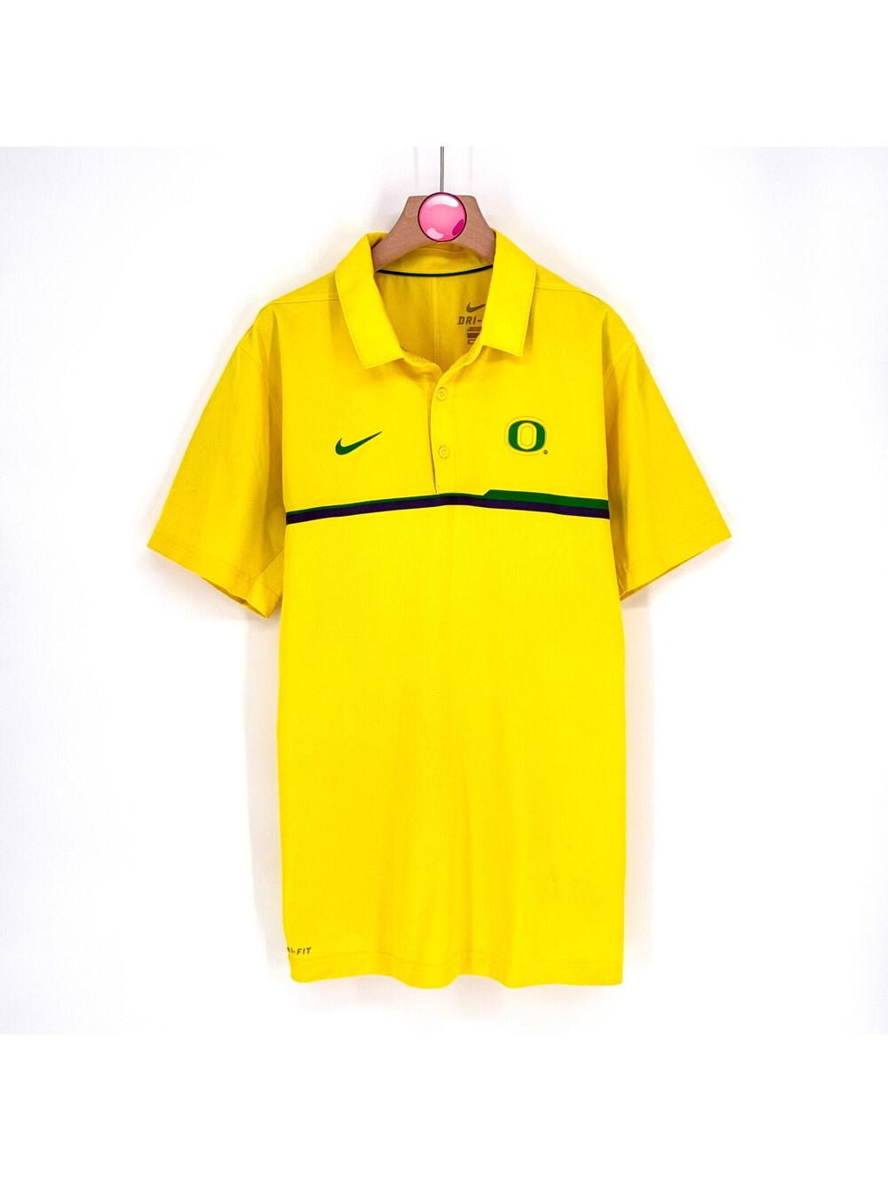Nike Oregon Ducks Dri-FIT NCAA Football Polo Men's Medium
